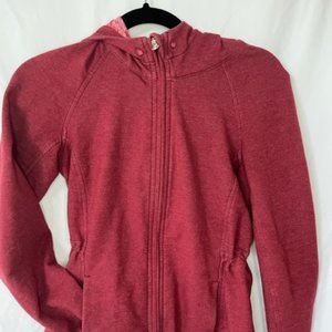 Lululemon women's Zip up hoodie. Size 4 Red